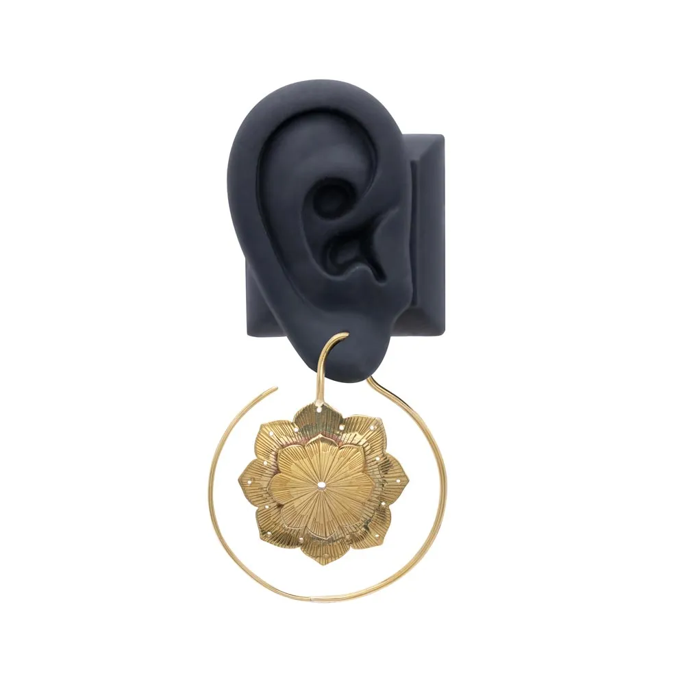 12g Replete Daffodil Brass Earrings — Price Per 2