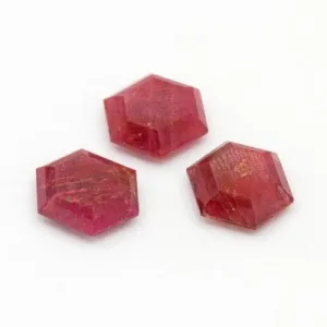 12x10mm Ruby Polished Hex Tablets™