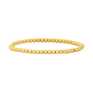 14K Gold Filled 3mm 6.25" Stretch Bead Bracelet