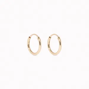 14k Gold Hoops 10mm - Sonia