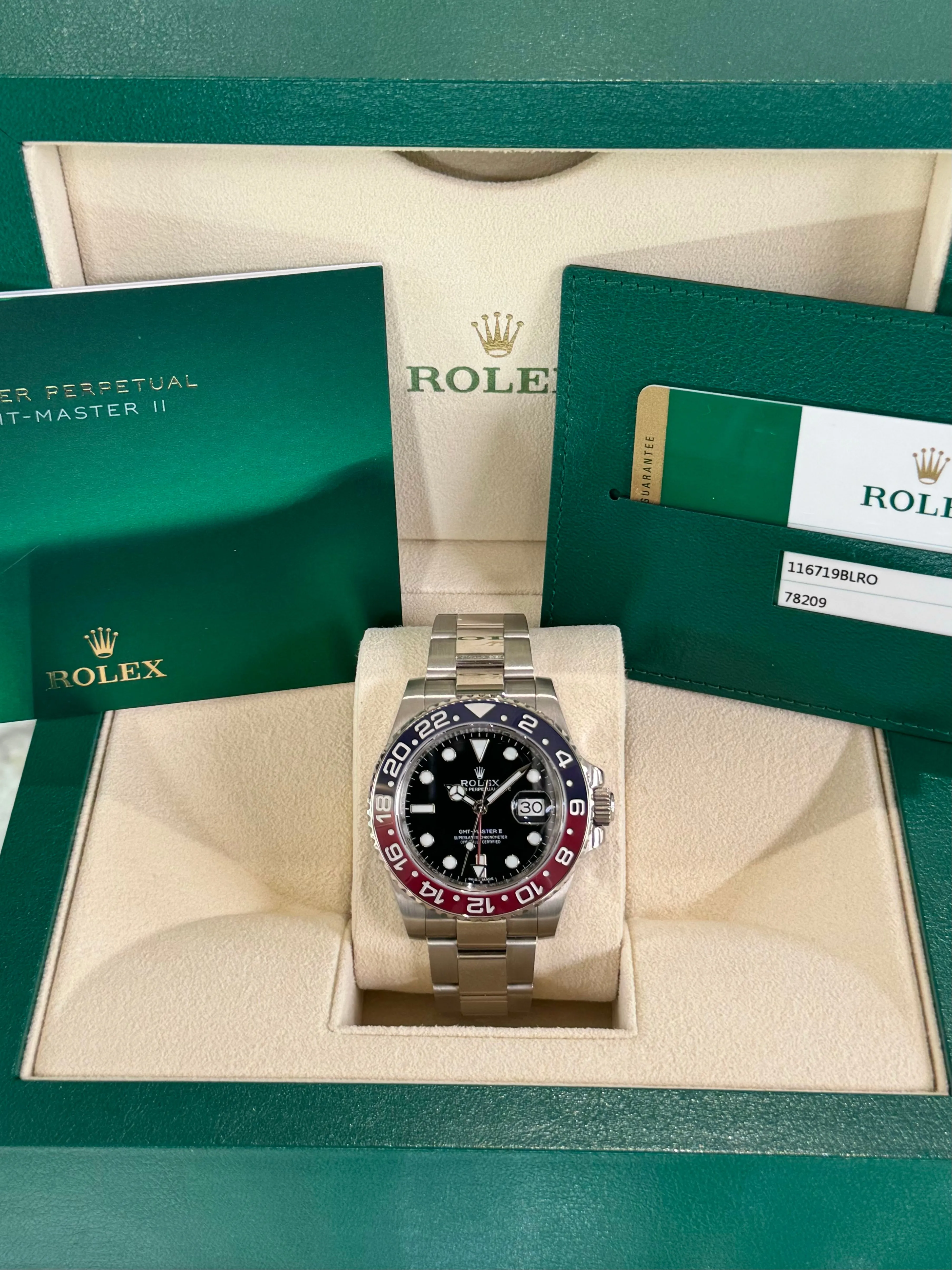 2015 Rolex GMT-Master II Pepsi 116719BLRO