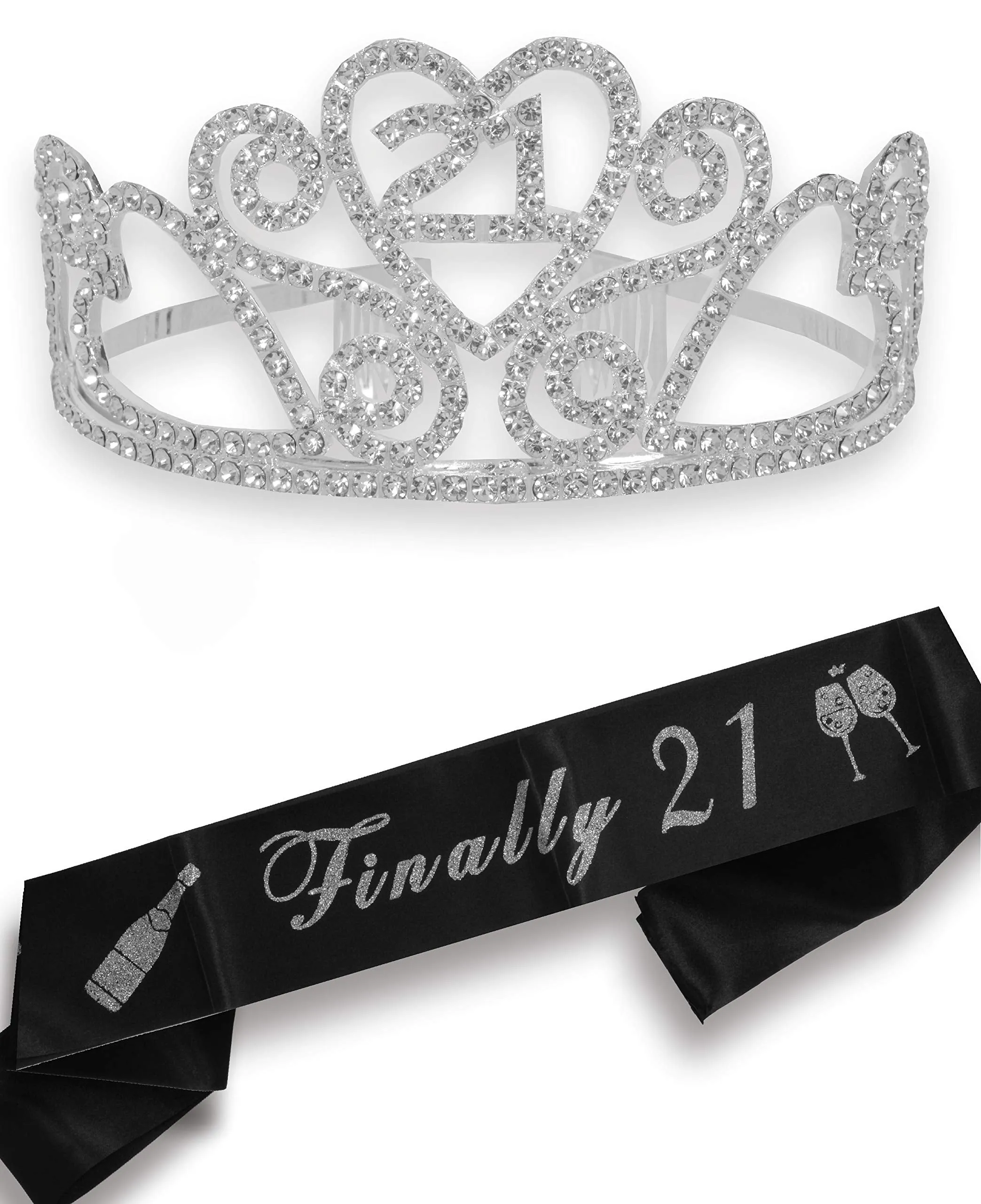 21st Birthday, 21st Birthday Gifts for Women, 21st Birthday Sash, 21st Birthday Tiara