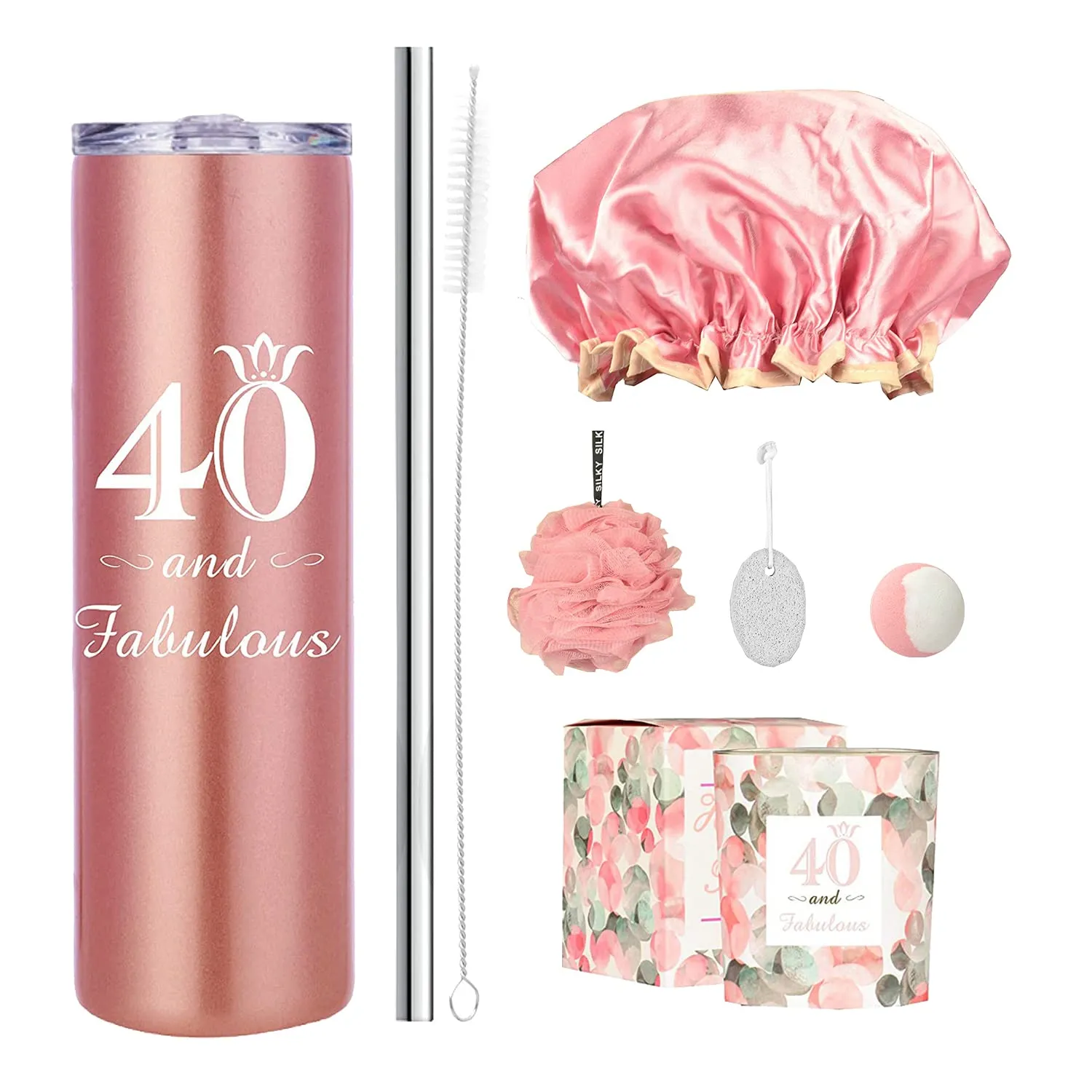 40th Birthday Gifts For Women,40th Birthday Tumbler Set,40 Year Old Tumbler,Birt