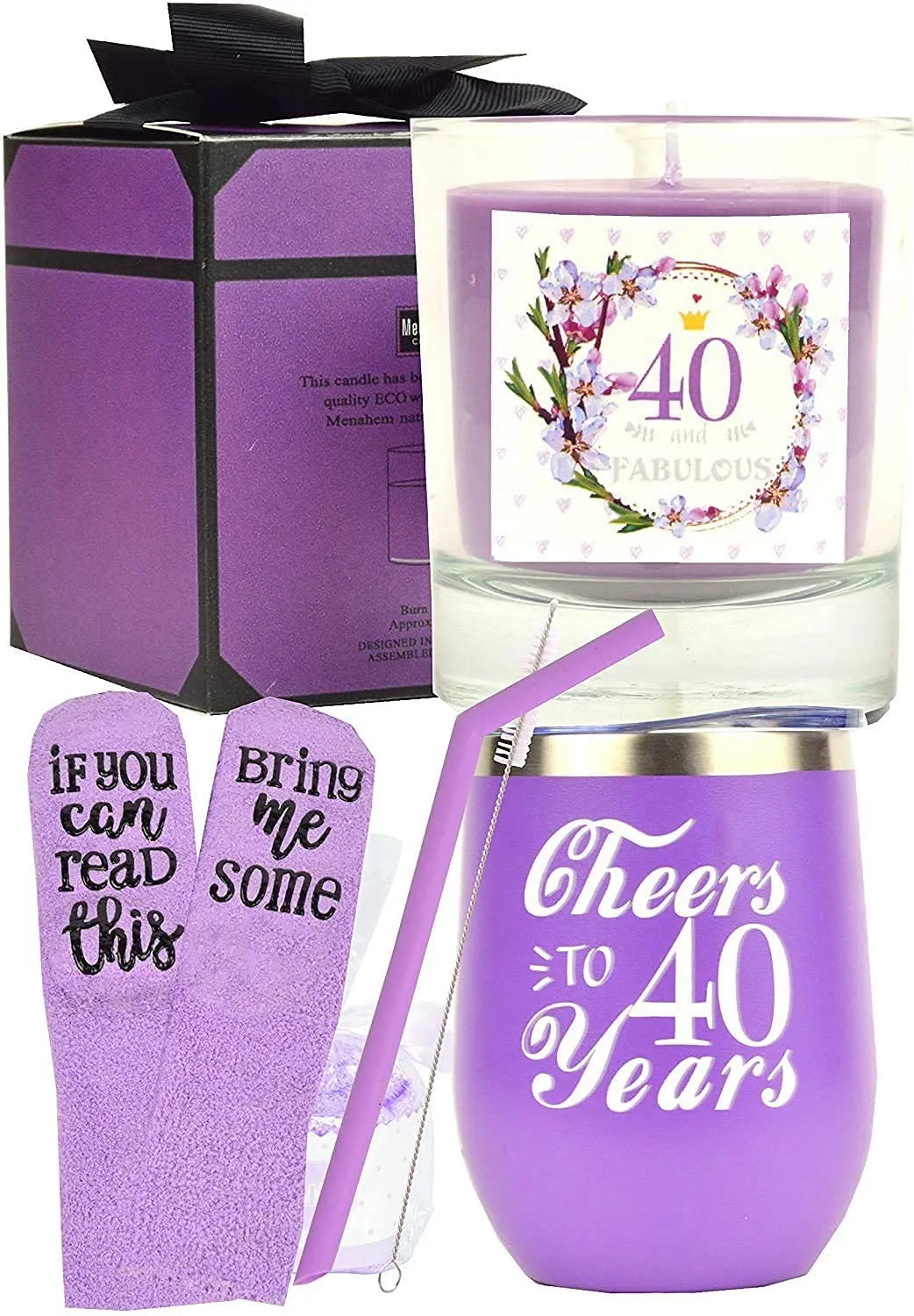 40th Birthday Gifts For Women,40th Birthday Tumbler Set,40 Year Old Tumbler,Birt