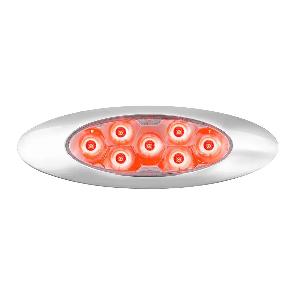 78338 ULTRA THIN PEARL Y2K RED/ CLEAR 7LED LIGHT,DUAL/HIGH/LOW