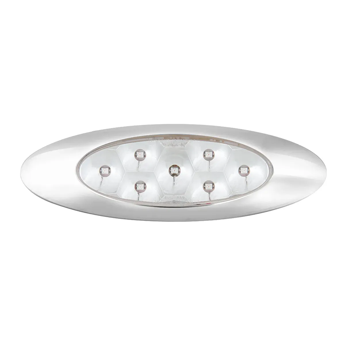 78338 ULTRA THIN PEARL Y2K RED/ CLEAR 7LED LIGHT,DUAL/HIGH/LOW