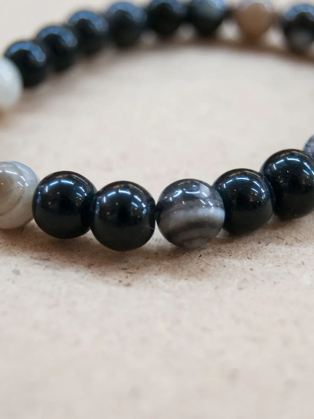 Agate Mala Bracelet