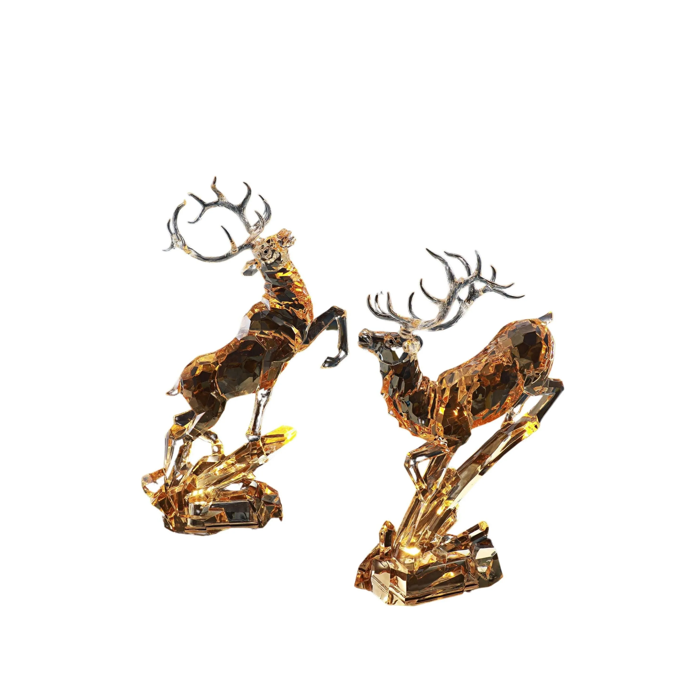 Amber Leaping Deer