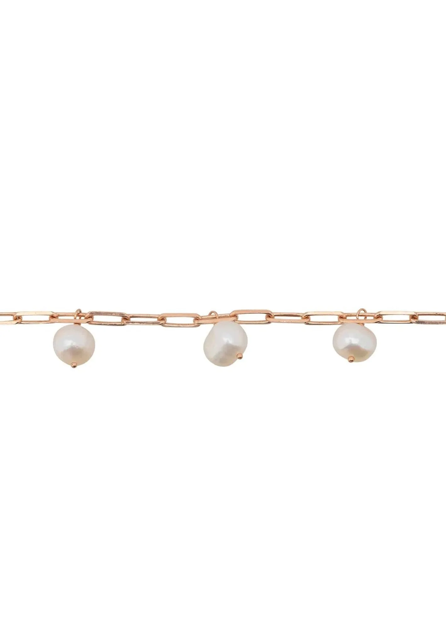 Amelia Three Pearl Bracelet Rosegold