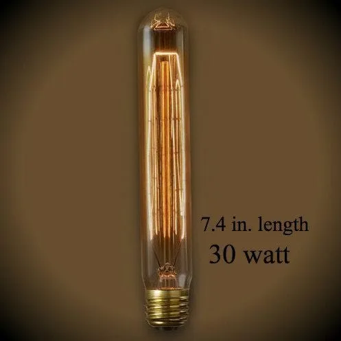 Beacon Tube Nostalgic Bulb - 30 Watt - 7.4 in. Length - Amber