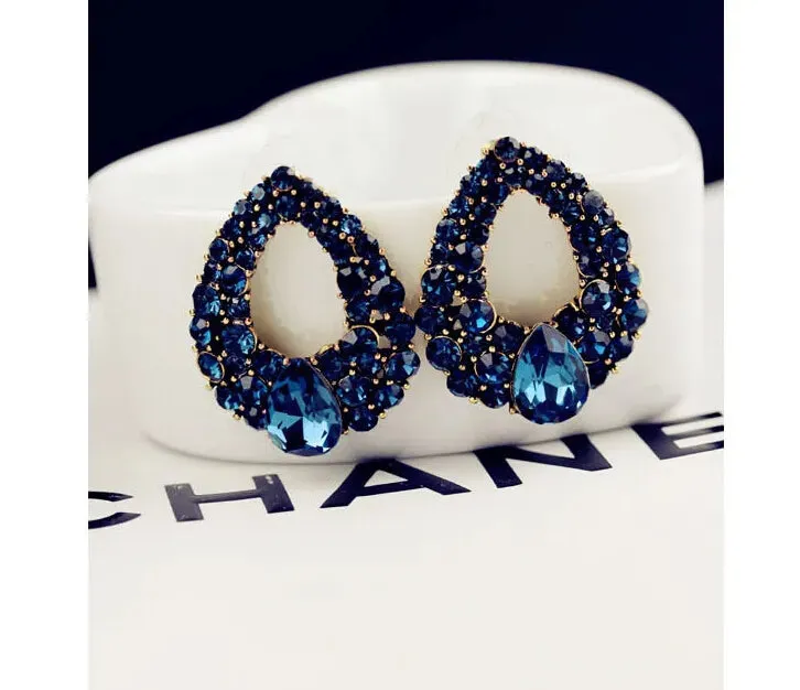 Bijoux Blue Zircon Earrings