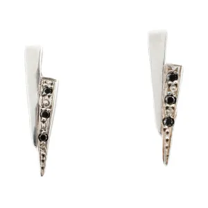 Black Diamond Silver Razor Studs