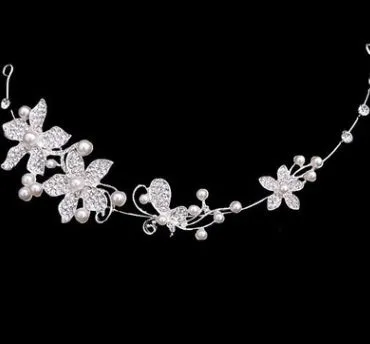 Bridal jewelry wedding Korean bride tiara soft chain wedding hair accessories wedding dress