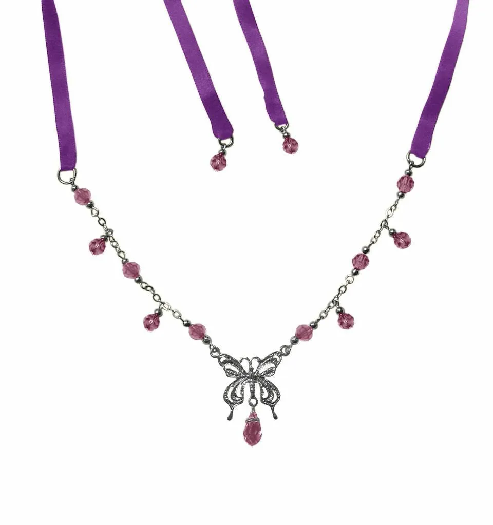 Butterfly Tie-on Crown Silver