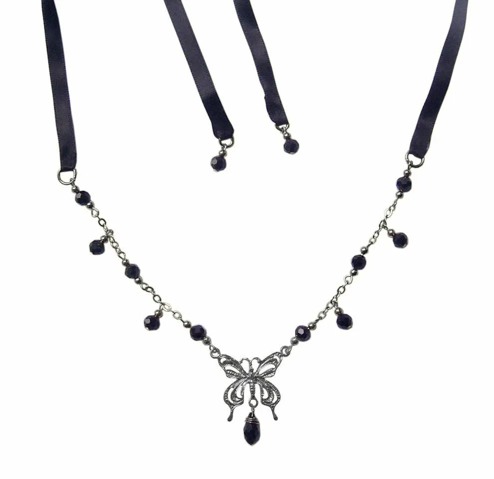 Butterfly Tie-on Crown Silver