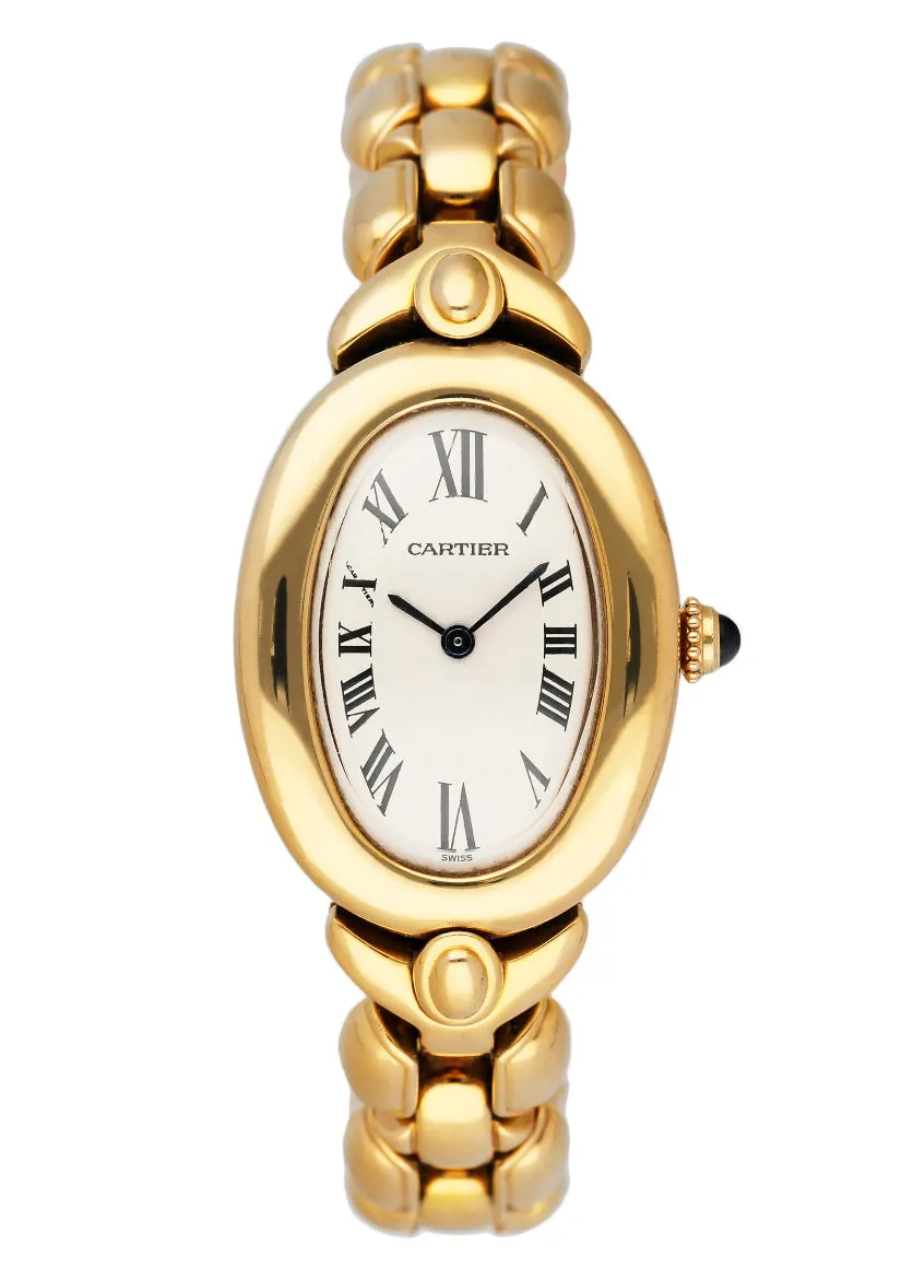 Cartier Baignoire 2311 18K Yellow Gold Ladies Watch Box Papers