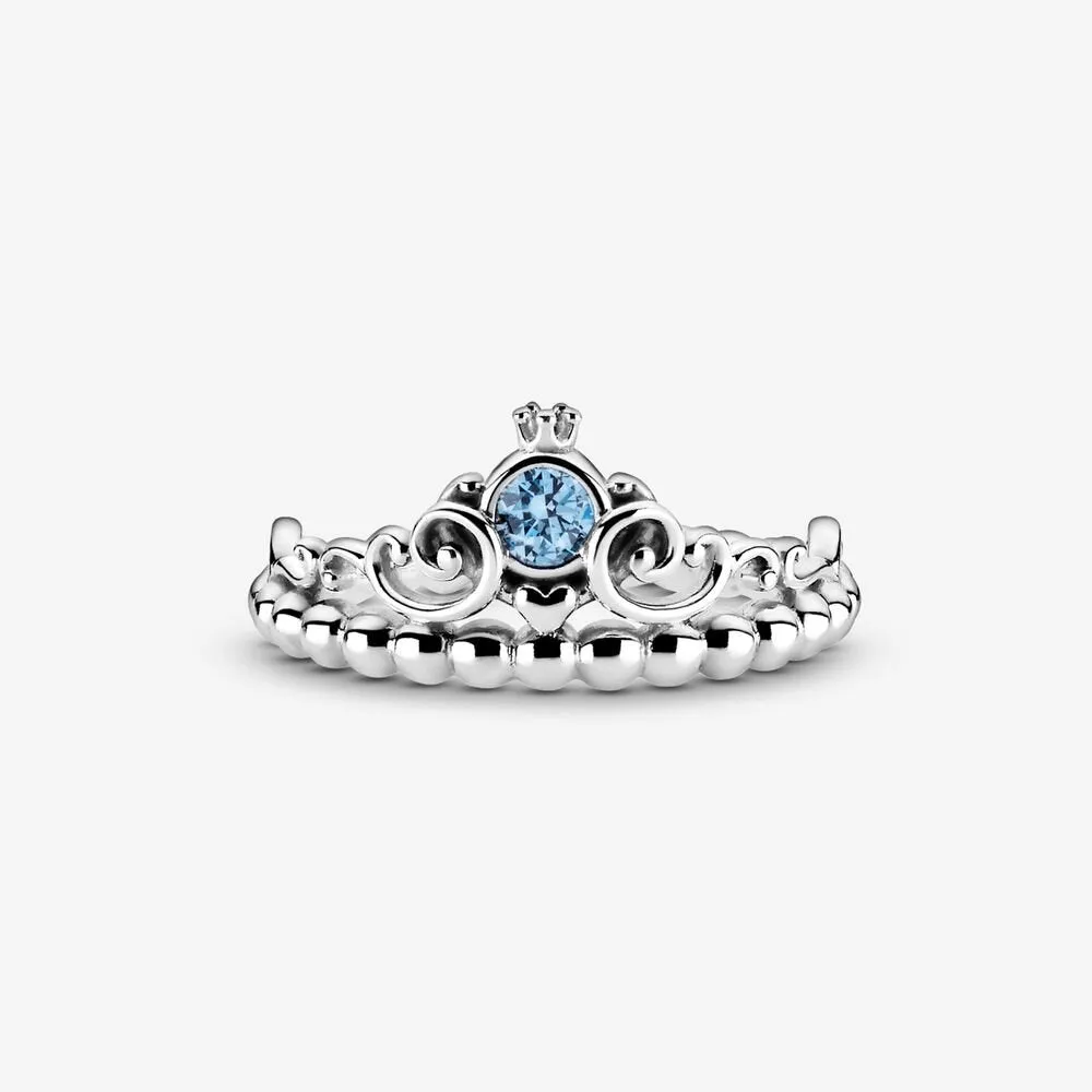 Disney, anello con tiara blu di Cenerentola - 199191c01