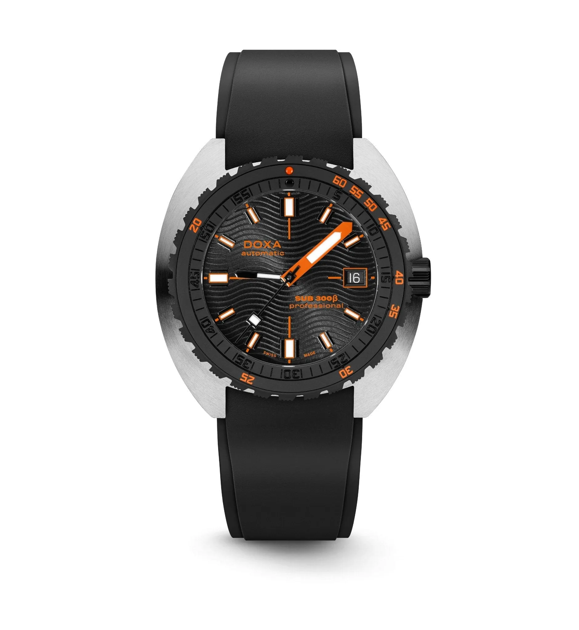 DOXA Sub 300 Beta Professional Rubber Black - 830.10.351.10