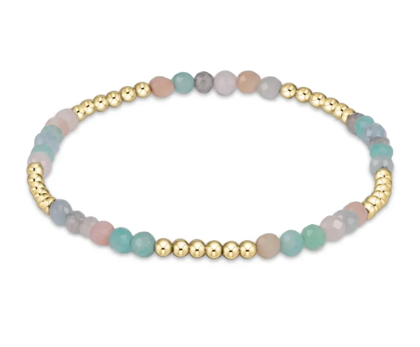 E Newton Classic Blissful Pattern 2.5mm Bracelet - Gemstone