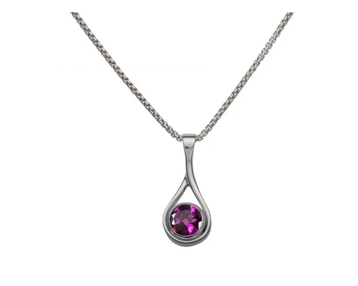 Ed Levin Sterling Silver Desire Gemstone Pendant