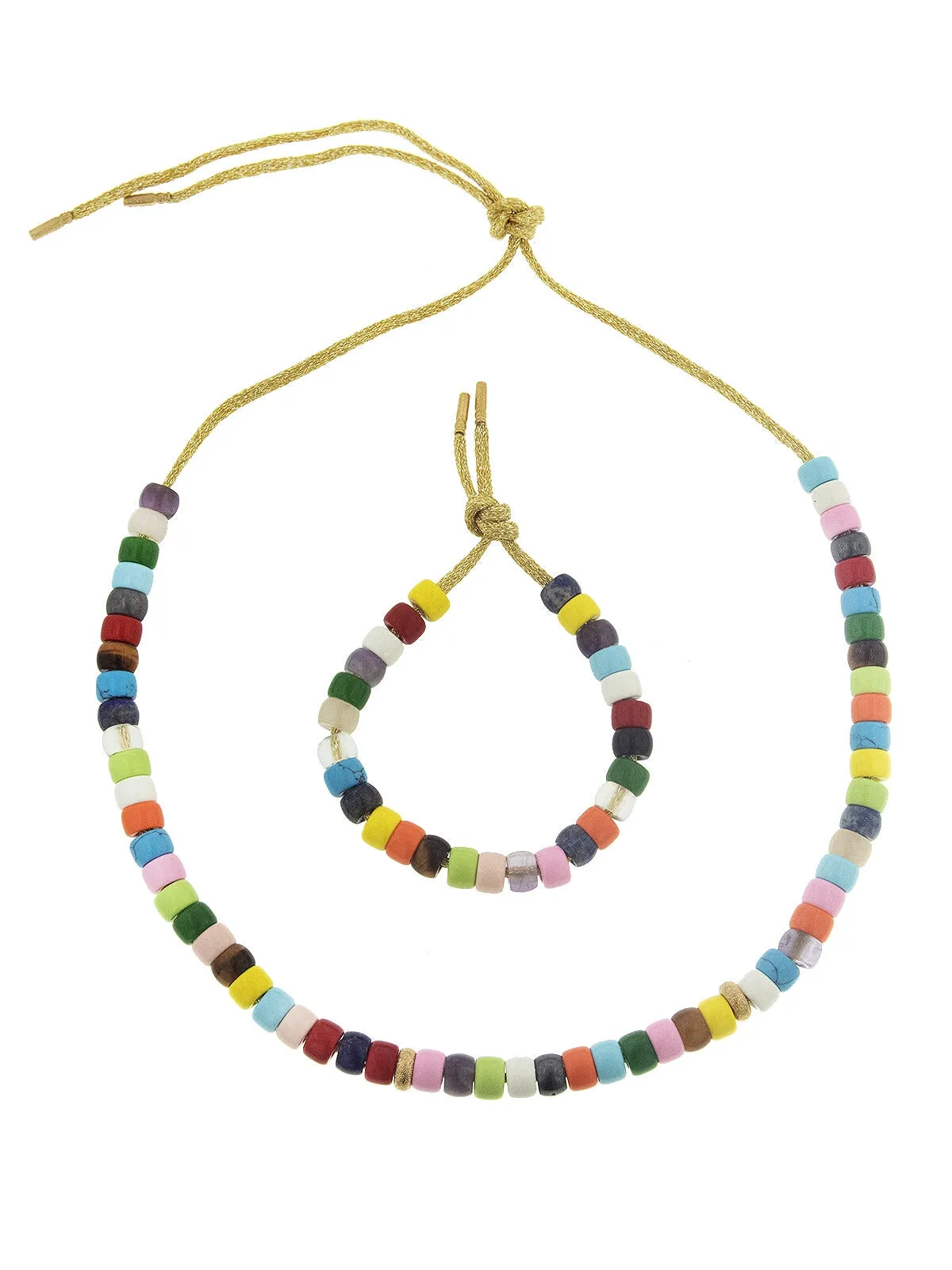 FORTE Beads Rainbow Necklace and Bracelet MultiKit