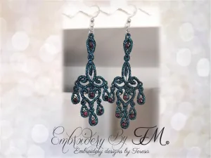 FSL earrings No. 3 / 4x4 hoop