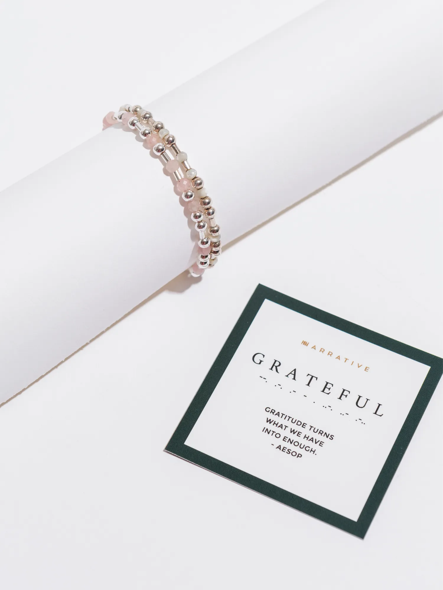 Grateful Wired Morse Code Bracelet