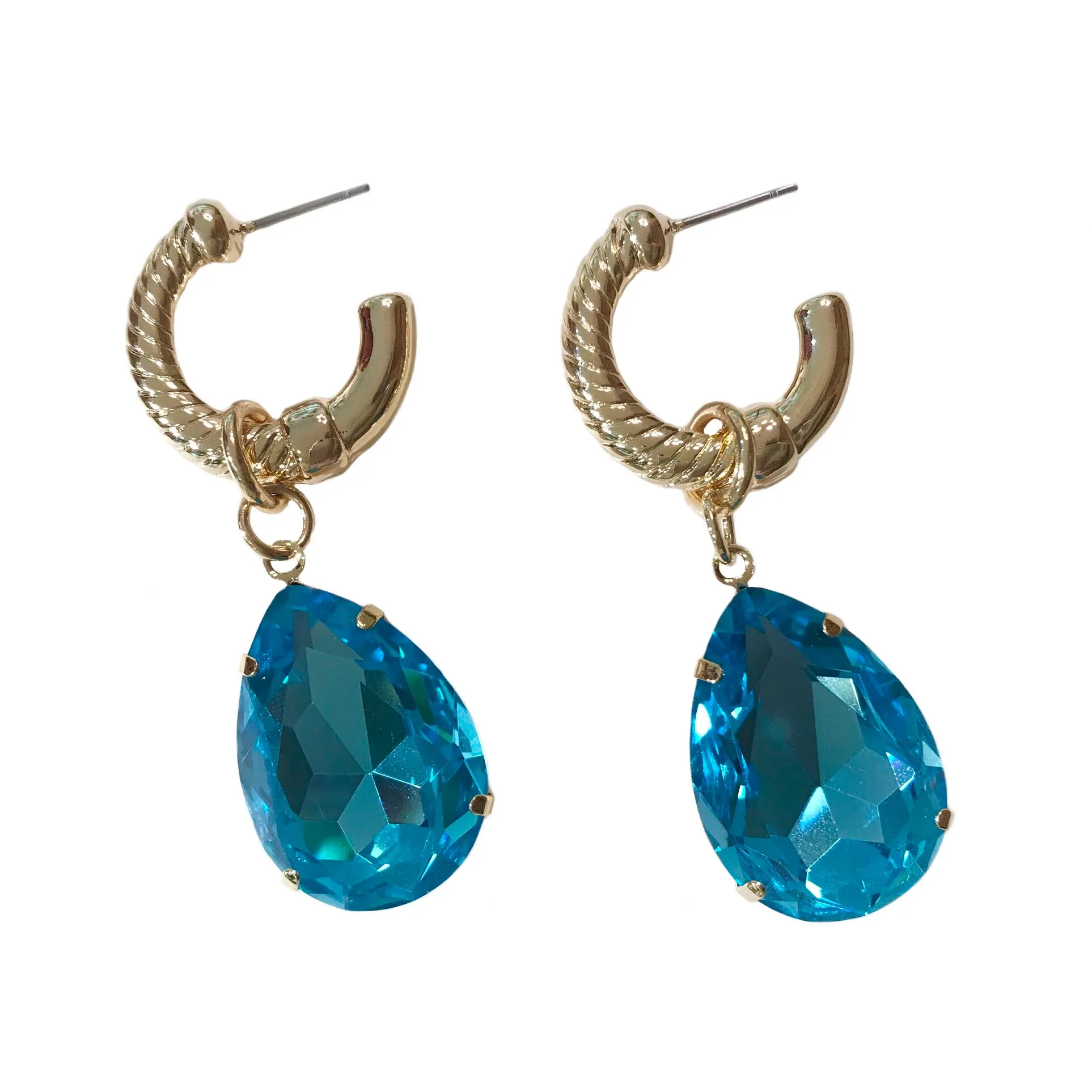 Kerry Bold Teardrop Hoop Earrings