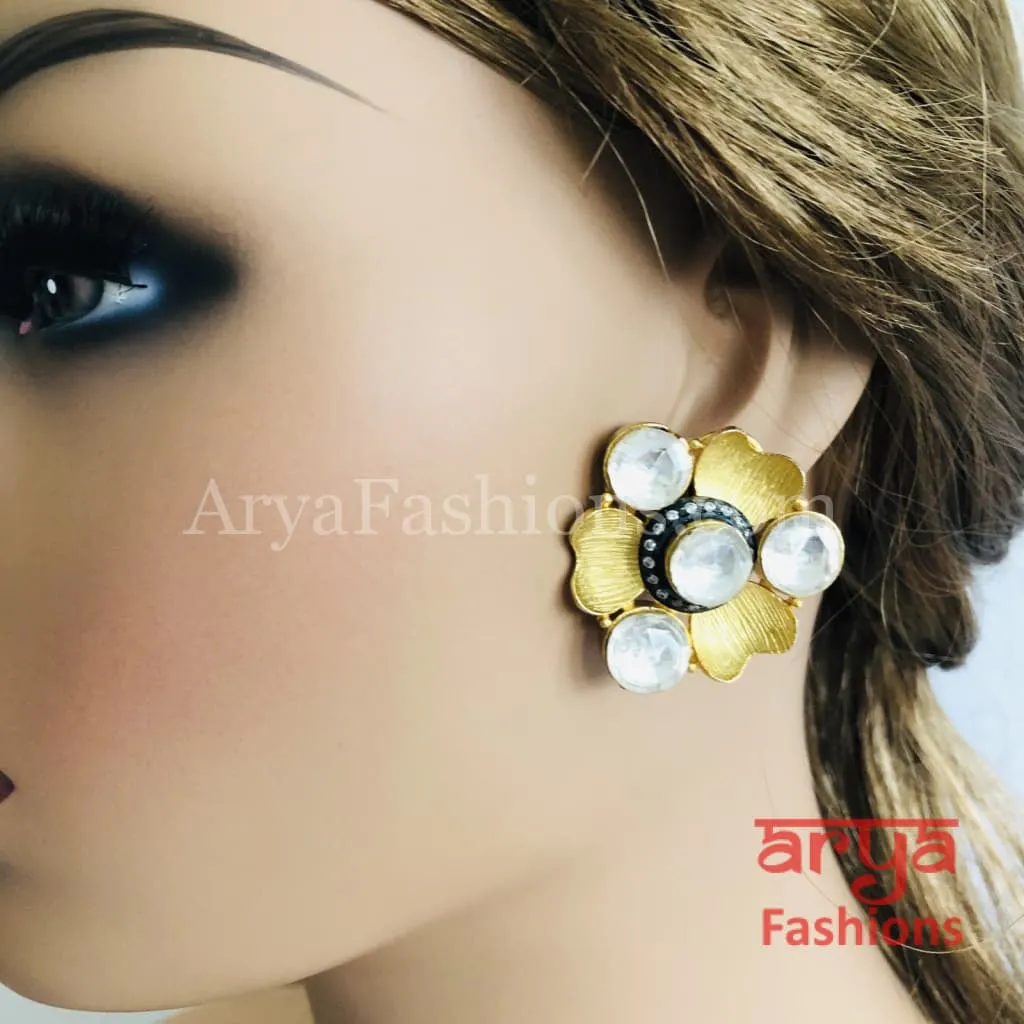 Kundan Studs/Trendy Earrings/Party Earrings