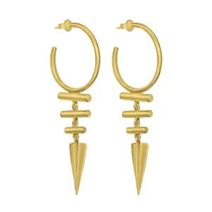 Kyoti Warrior Earrings Gold