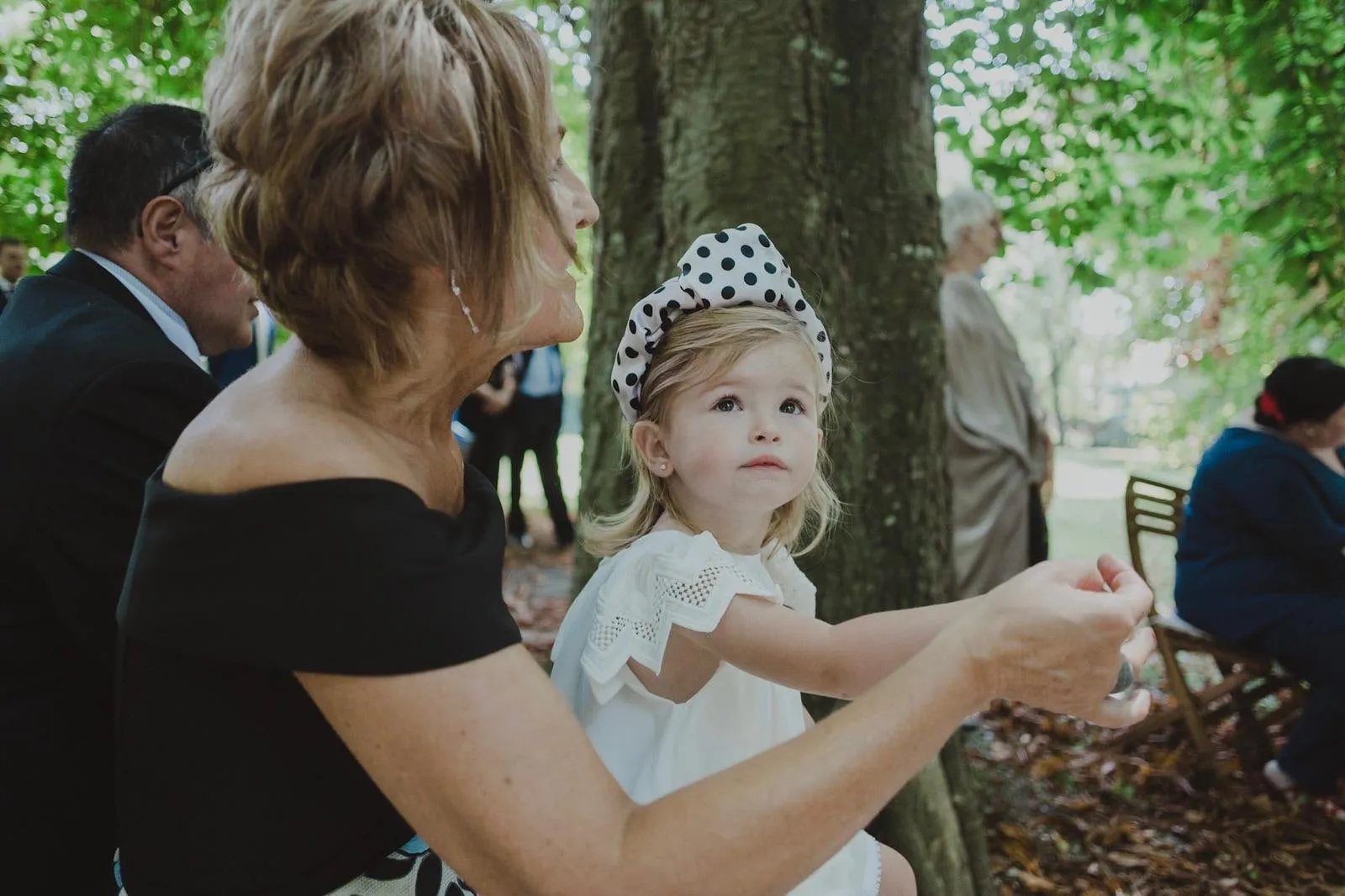 Leonor headband polka dots