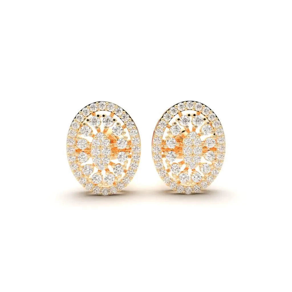 Marry Silver Stud Earrings | 22KT Gold Vermeil