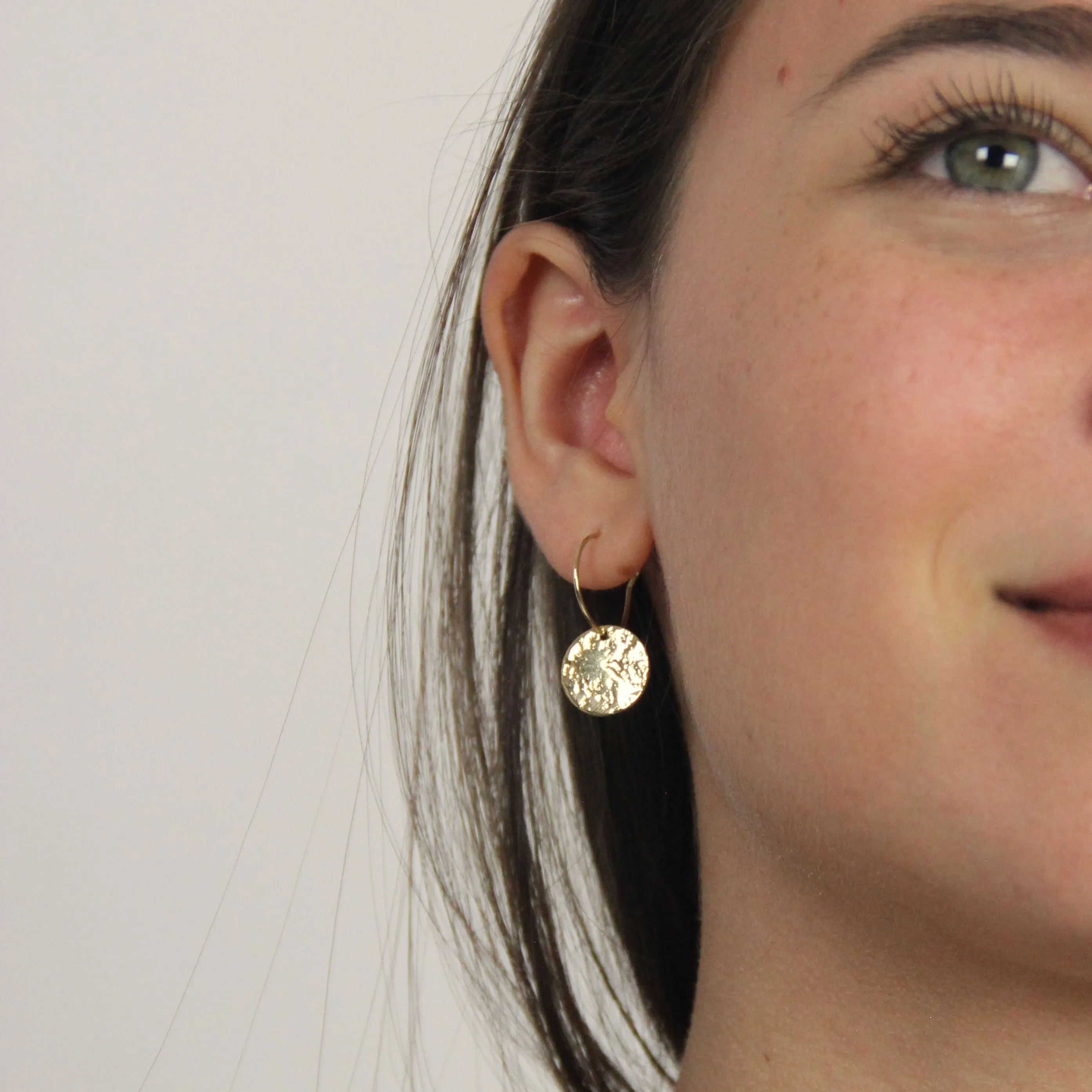 Moon Medium Hoop Earrings