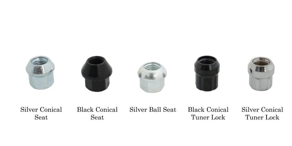 Motorsport Hardware 5-Lug (12 x 1.5 Thread) 82mm Black Race Stud Kit (BMW E Series)