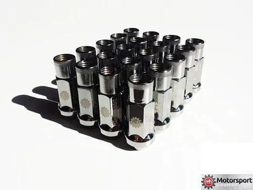 Motorsport Hardware 5-Lug (12 x 1.5 Thread) 82mm Black Race Stud Kit (BMW E Series)