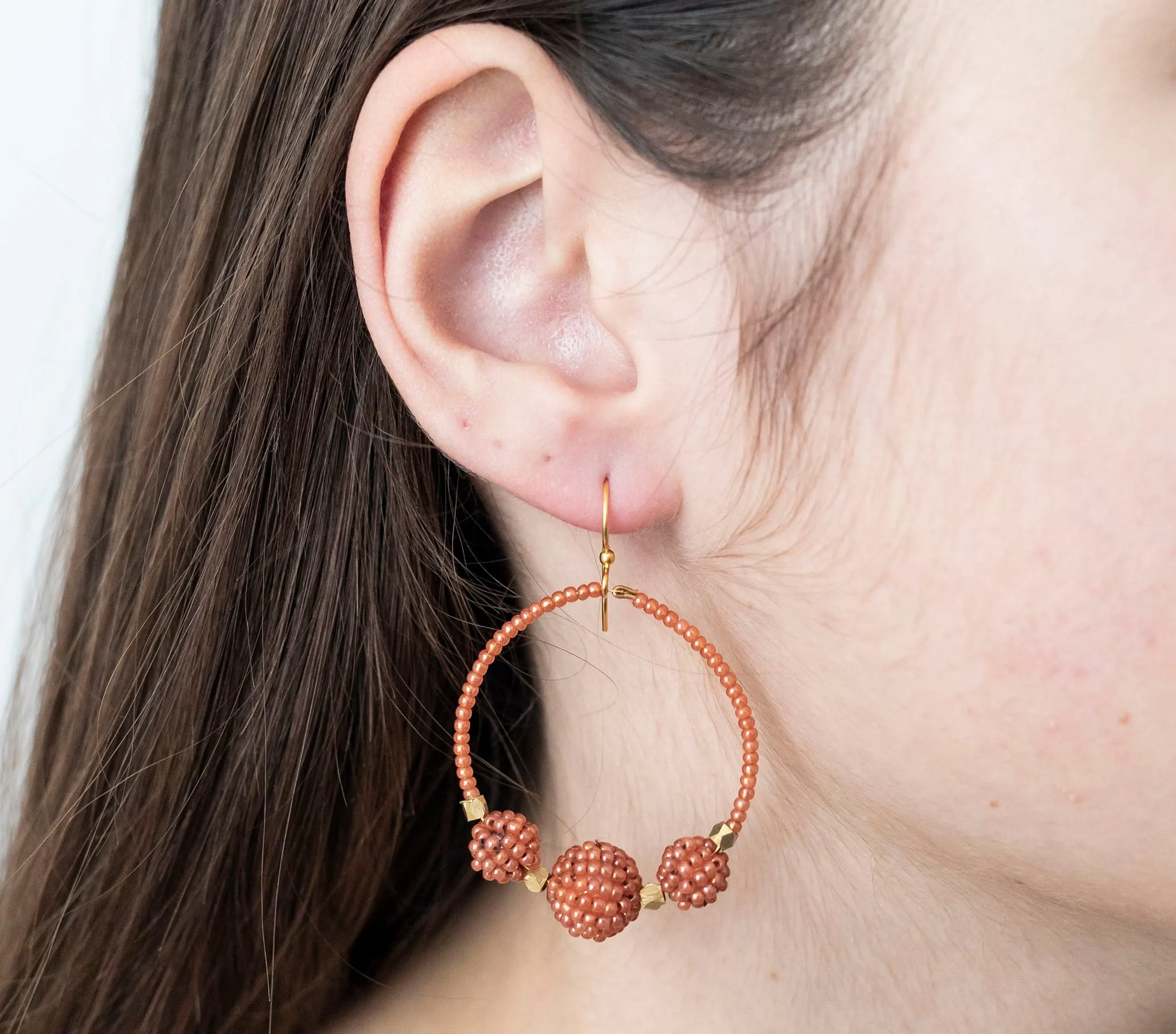 ***NEW*** <br>The Uptown Girl Hoops <br> Terracotta