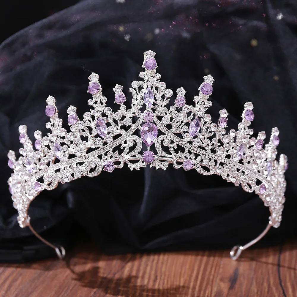 New style wedding crown tiara for the bride, European and American luxury rhinestone wedding