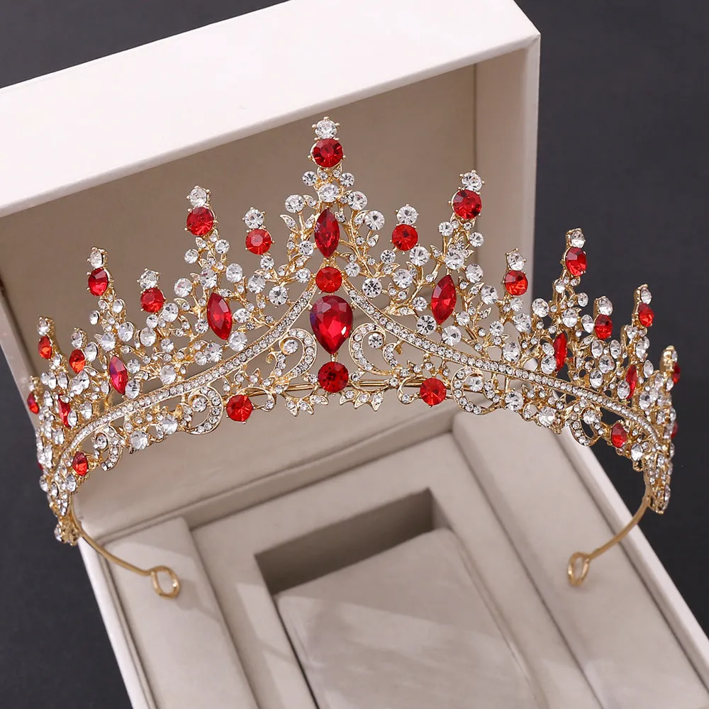 New style wedding crown tiara for the bride, European and American luxury rhinestone wedding