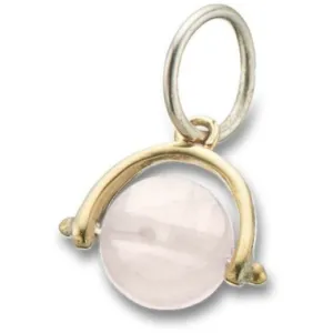 Palas Rose Quartz Love Spinner Charm