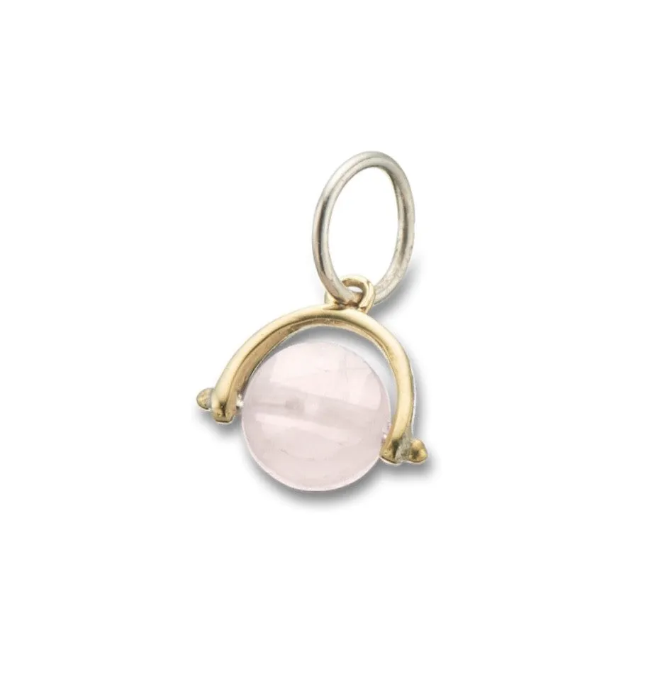 Palas Rose Quartz Love Spinner Charm