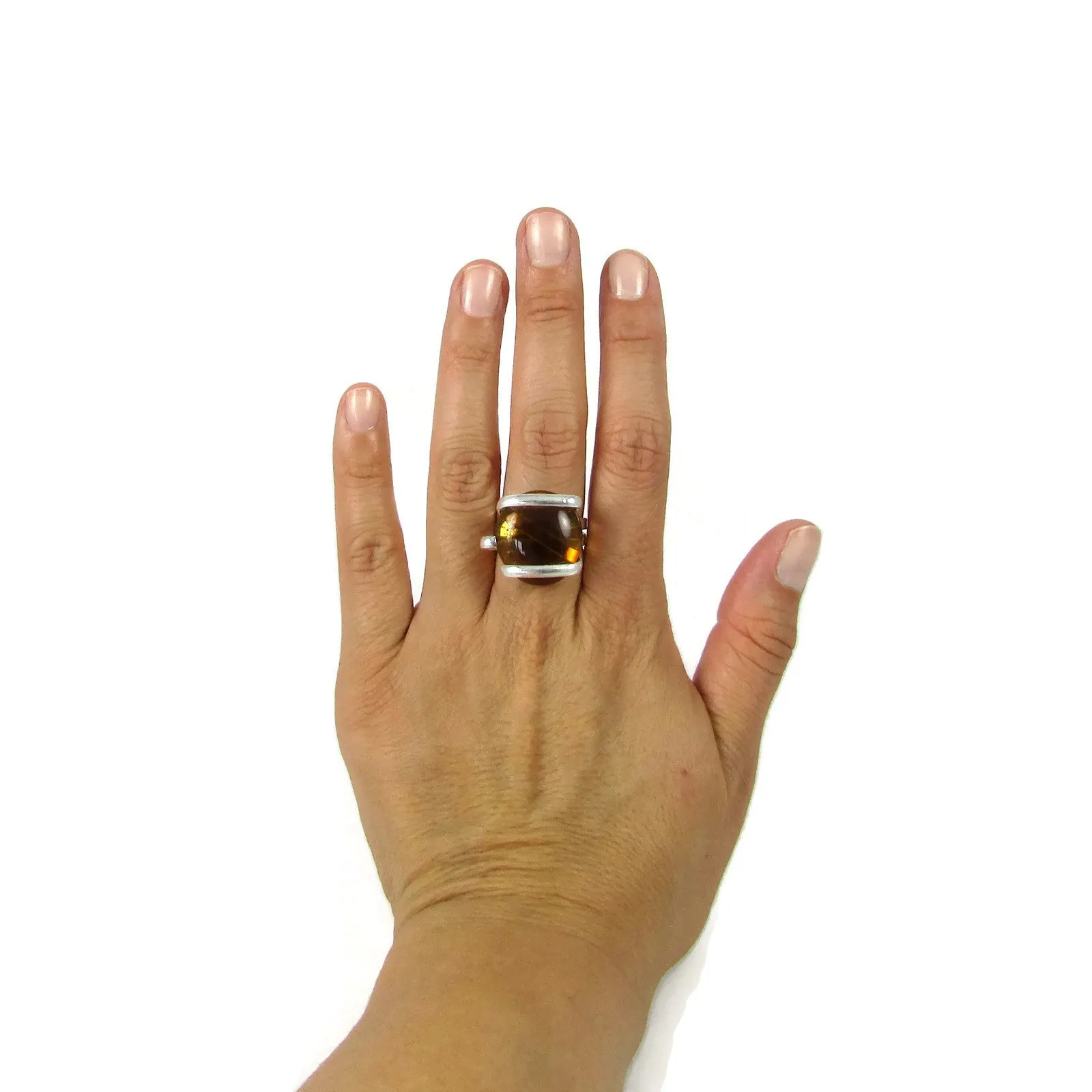 Parallel Ring - Amber