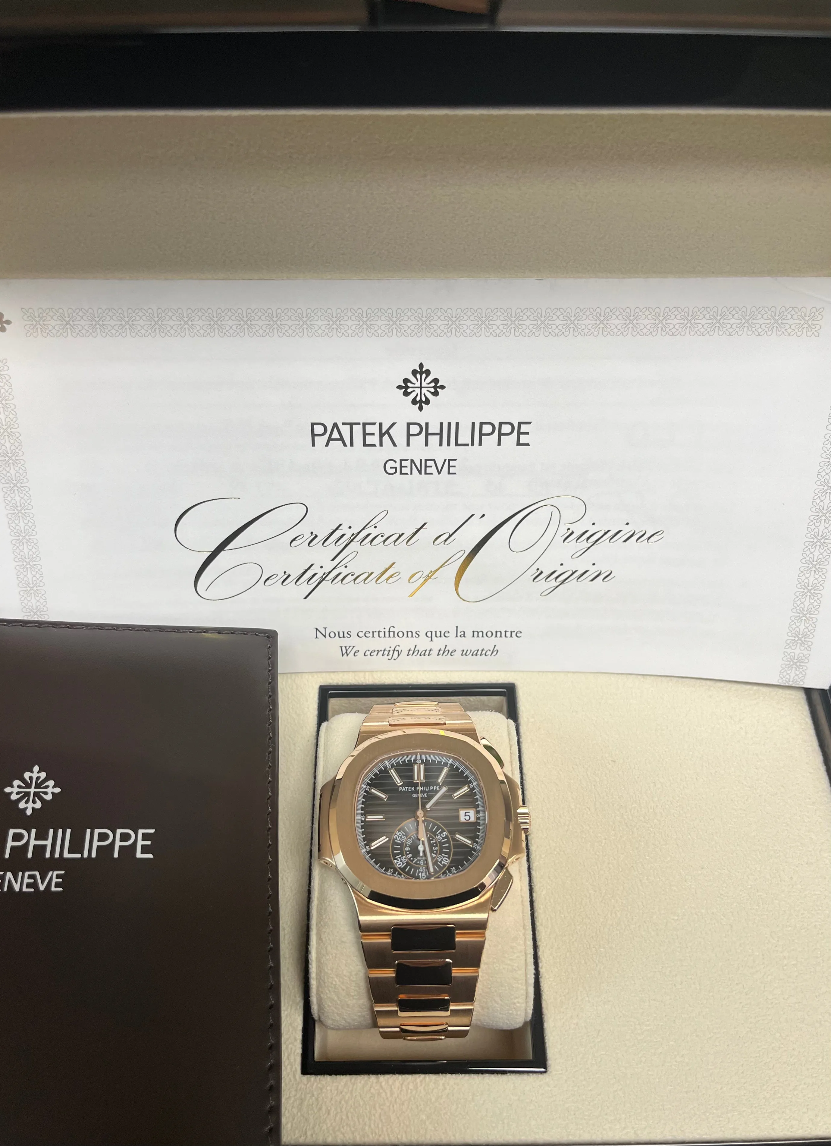 Patek Philippe Nautilus Rose Gold/ Black Gradient Dial (Ref#5980/1R-001)