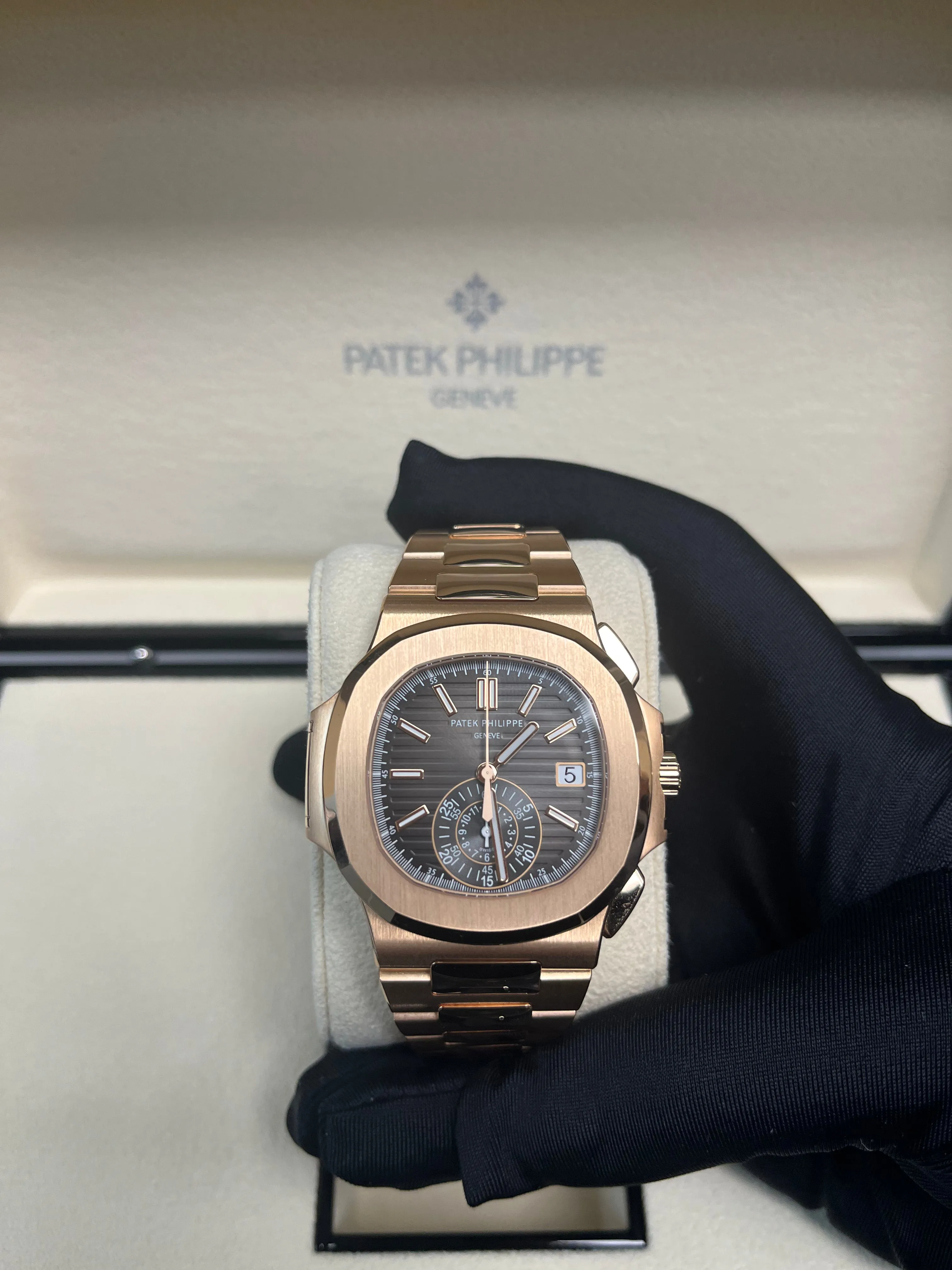 Patek Philippe Nautilus Rose Gold/ Black Gradient Dial (Ref#5980/1R-001)