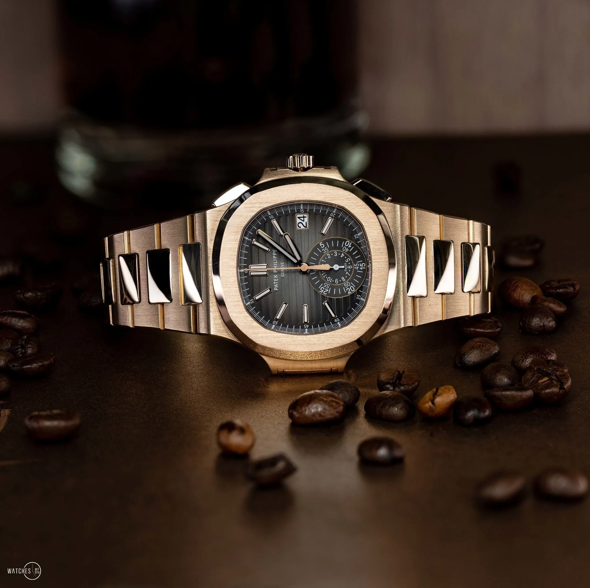 Patek Philippe Nautilus Rose Gold/ Black Gradient Dial (Ref#5980/1R-001)