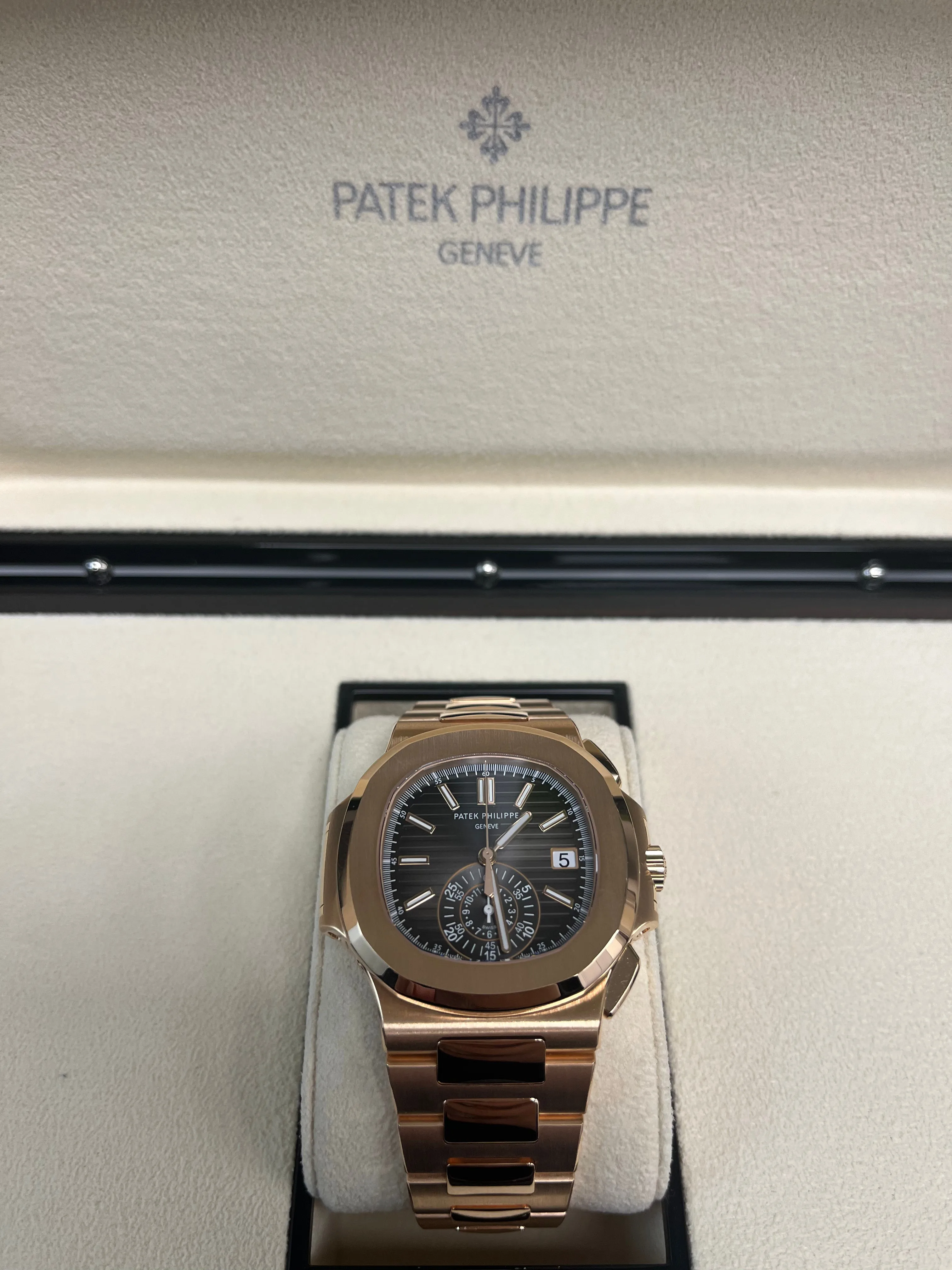 Patek Philippe Nautilus Rose Gold/ Black Gradient Dial (Ref#5980/1R-001)