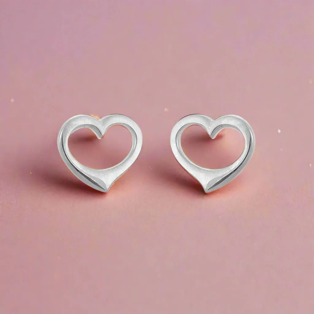 Petite Heart Studs