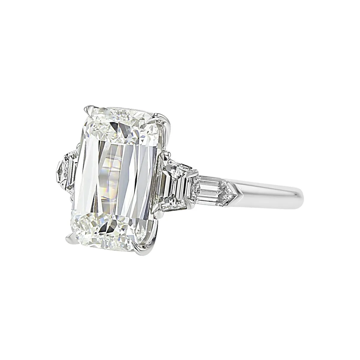 Platinum Ashoka Diamond Engagement Ring