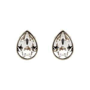 Platinum Statement Crystal Clip Earrings