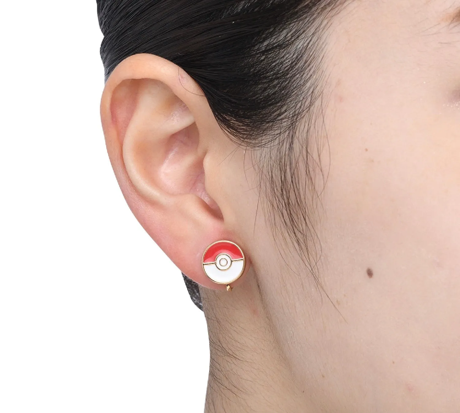 Pokémon Center Poké Ball clip-on stud earring