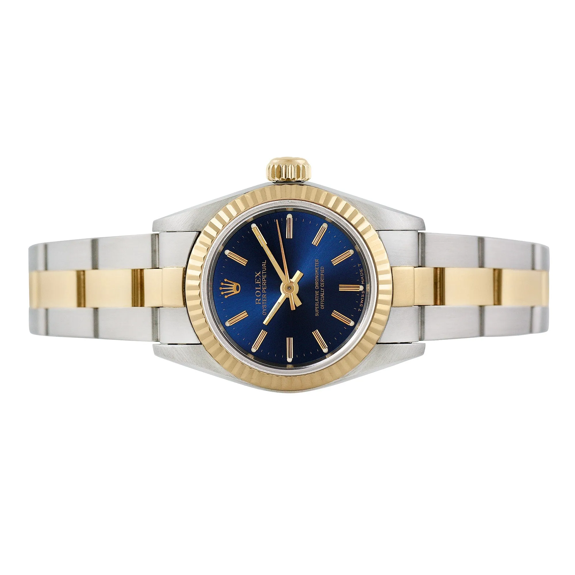 Pre-owned Rolex Ladies Two-tone Oyster Perpetual #56